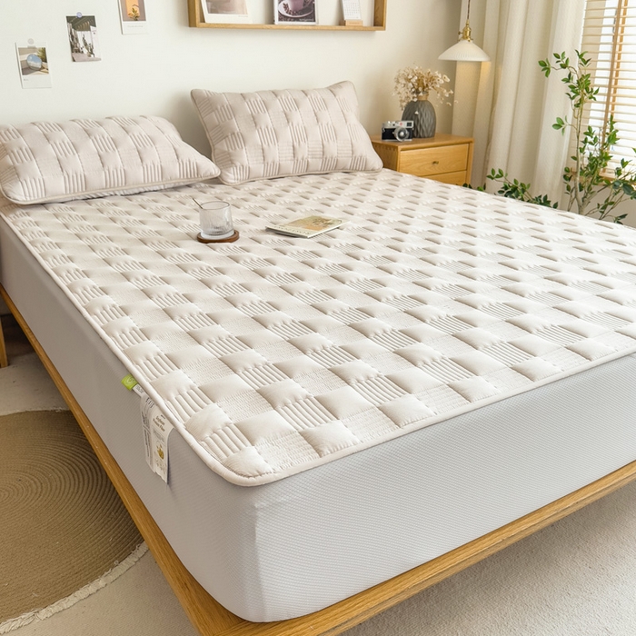 91家纺网 家纺一手货源 找家纺 （总）席世家 2026新款全棉抗菌大豆防水床笠