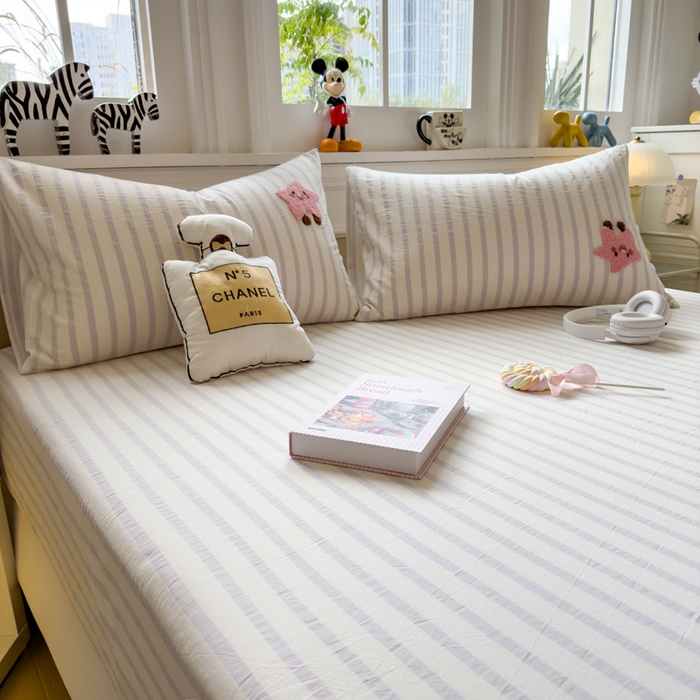 91家纺网 家纺一手货源 找家纺 席世家 2026新款全棉水洗棉床笠 水洗棉-星愿