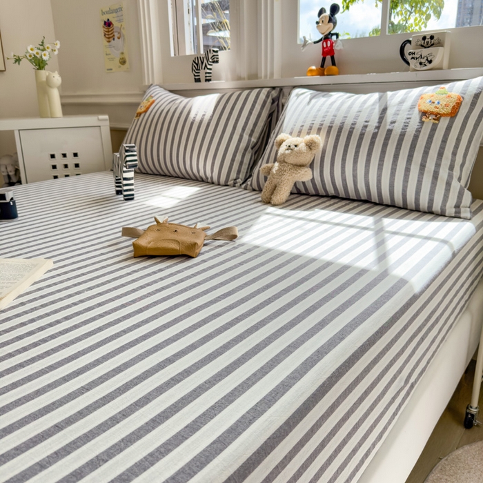 91家纺网 家纺一手货源 找家纺 席世家 2026新款全棉水洗棉床笠 水洗棉-芝士