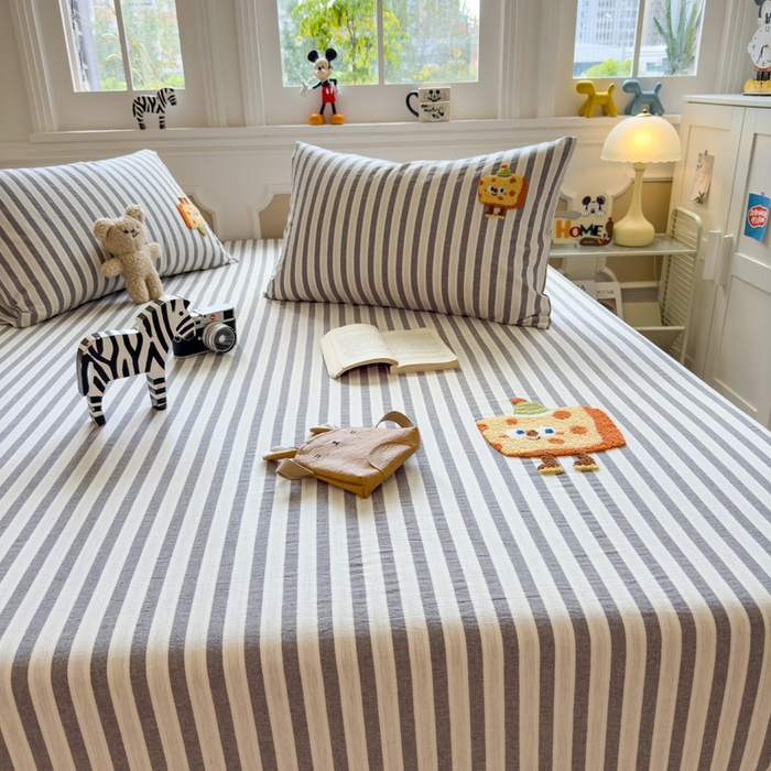 91家纺网 家纺一手货源 找家纺 席世家 2026新款全棉水洗棉床笠 水洗棉-芝士