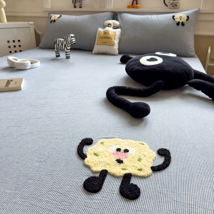 91家纺网 家纺一手货源 找家纺 席世家 2026新款全棉水洗棉床笠 水洗棉-曲奇