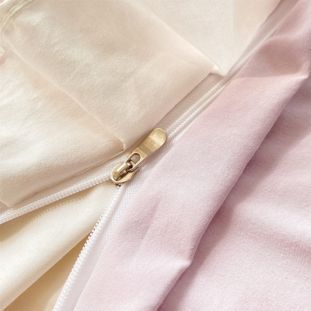 91家纺网 家纺一手货源 找家纺 优贝家纺 2026春夏新款韩系小清新水洗棉古法棉夹棉床盖四件套-风格一 芋雾花眠