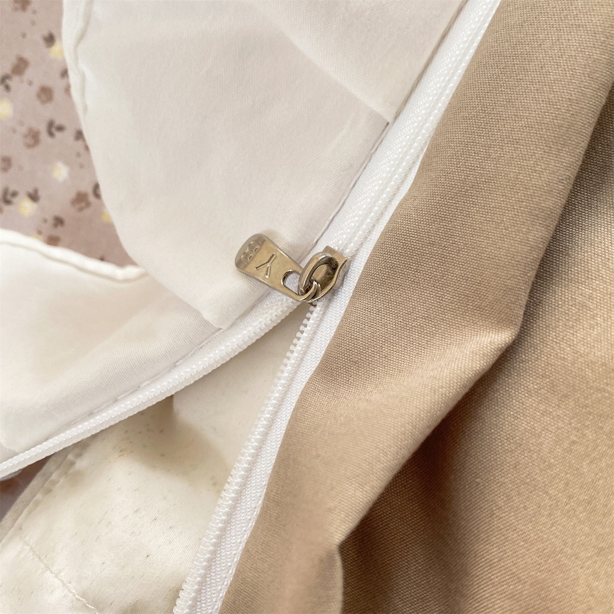 91家纺网 家纺一手货源 找家纺 优贝家纺 2026春夏新款韩系小清新水洗棉古法棉夹棉床盖四件套-风格二 芋泥奶兔