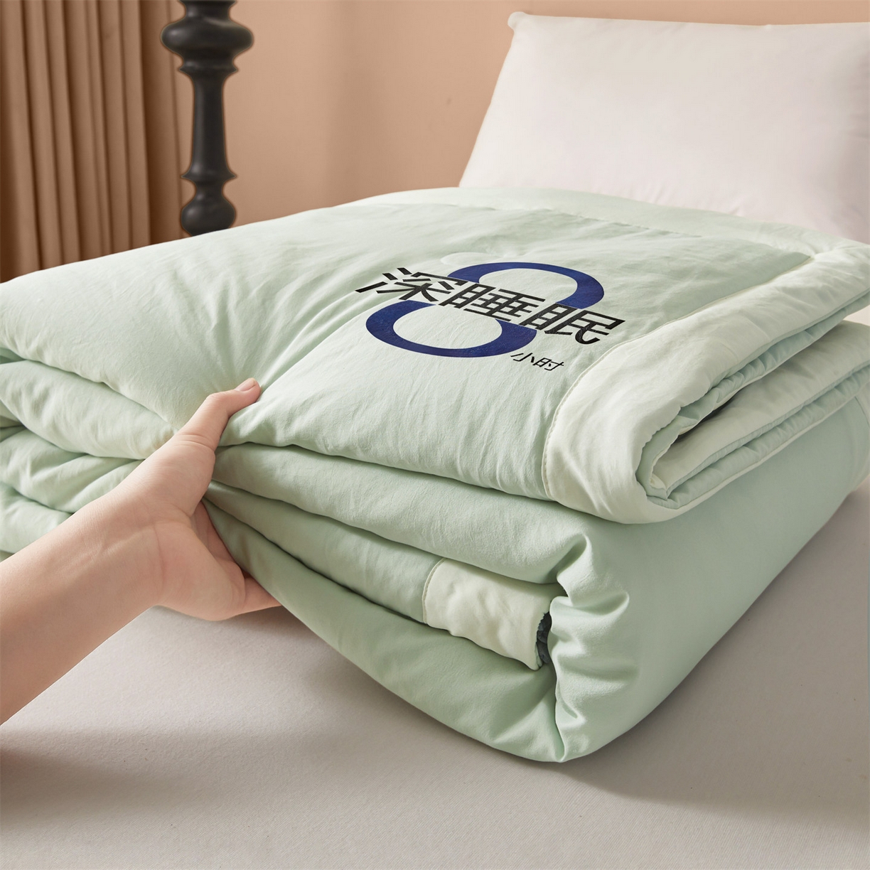 91家纺网 家纺一手货源 找家纺 （总）招财星 2026新款国标A类8小时睡眠大豆纤维手包边夏凉被夏被空调被子被芯【含质检报告买家秀】