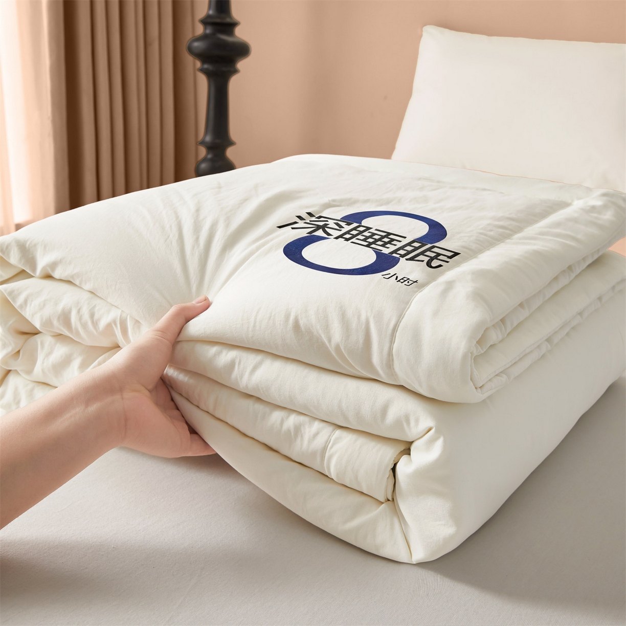 91家纺网 家纺一手货源 找家纺 （总）招财星 2026新款国标A类8小时睡眠大豆纤维手包边夏凉被夏被空调被子被芯【含质检报告买家秀】