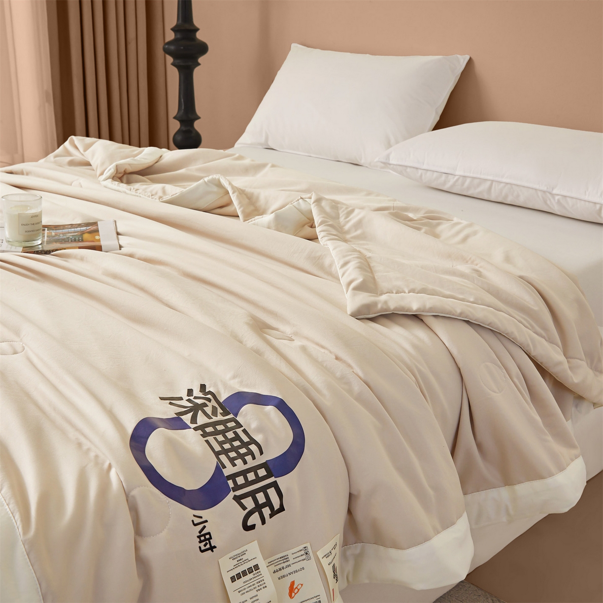 91家纺网 家纺一手货源 找家纺 （总）招财星 2026新款国标A类8小时睡眠大豆纤维手包边夏凉被夏被空调被子被芯【含质检报告买家秀】