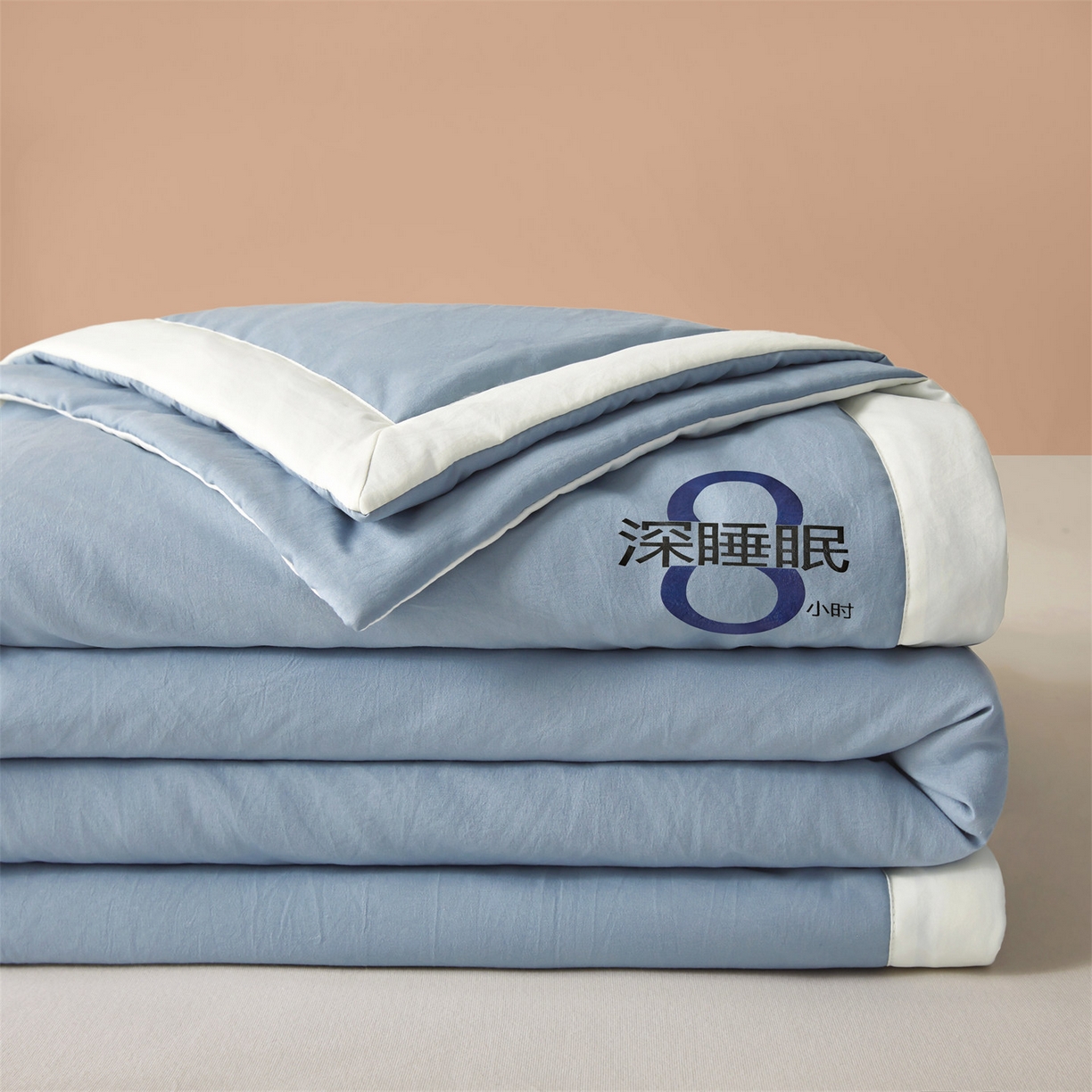 91家纺网 家纺一手货源 找家纺 招财星 2026新款国标A类8小时睡眠大豆纤维手包边夏凉被夏被空调被子被芯【含质检报告买家秀】 深睡眠-宾利蓝