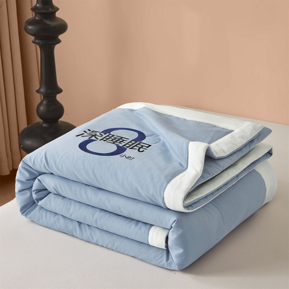 91家纺网 家纺一手货源 找家纺 招财星 2026新款国标A类8小时睡眠大豆纤维手包边夏凉被夏被空调被子被芯【含质检报告买家秀】 深睡眠-宾利蓝