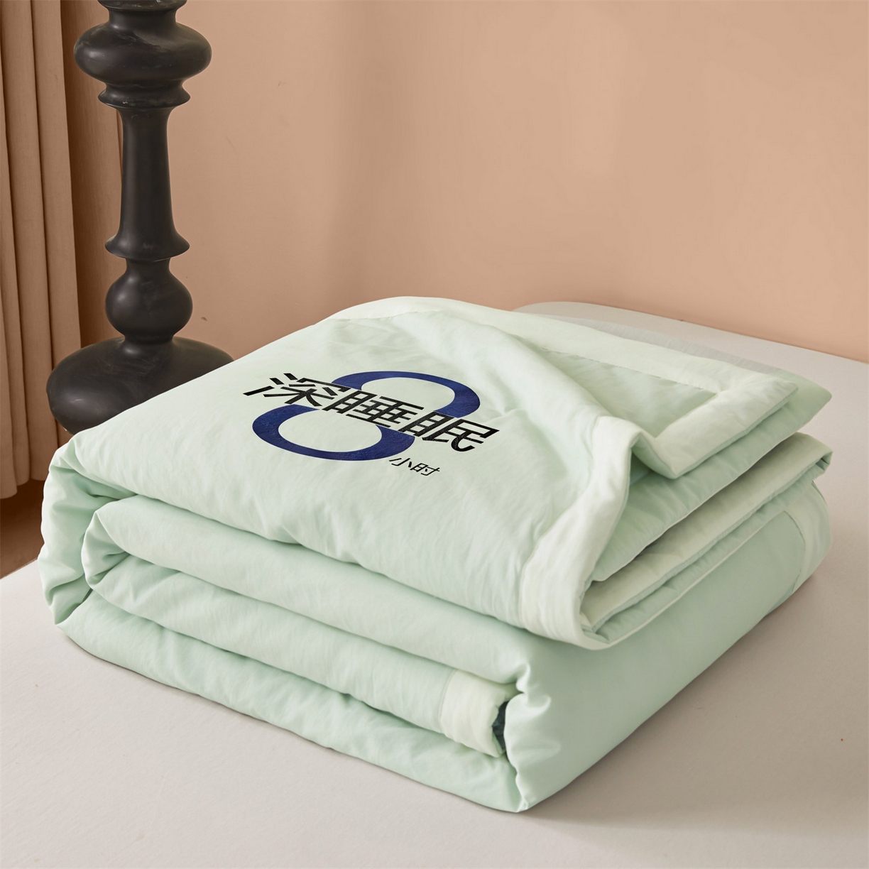 91家纺网 家纺一手货源 找家纺 招财星 2026新款国标A类8小时睡眠大豆纤维手包边夏凉被夏被空调被子被芯【含质检报告买家秀】 深睡眠-草绿