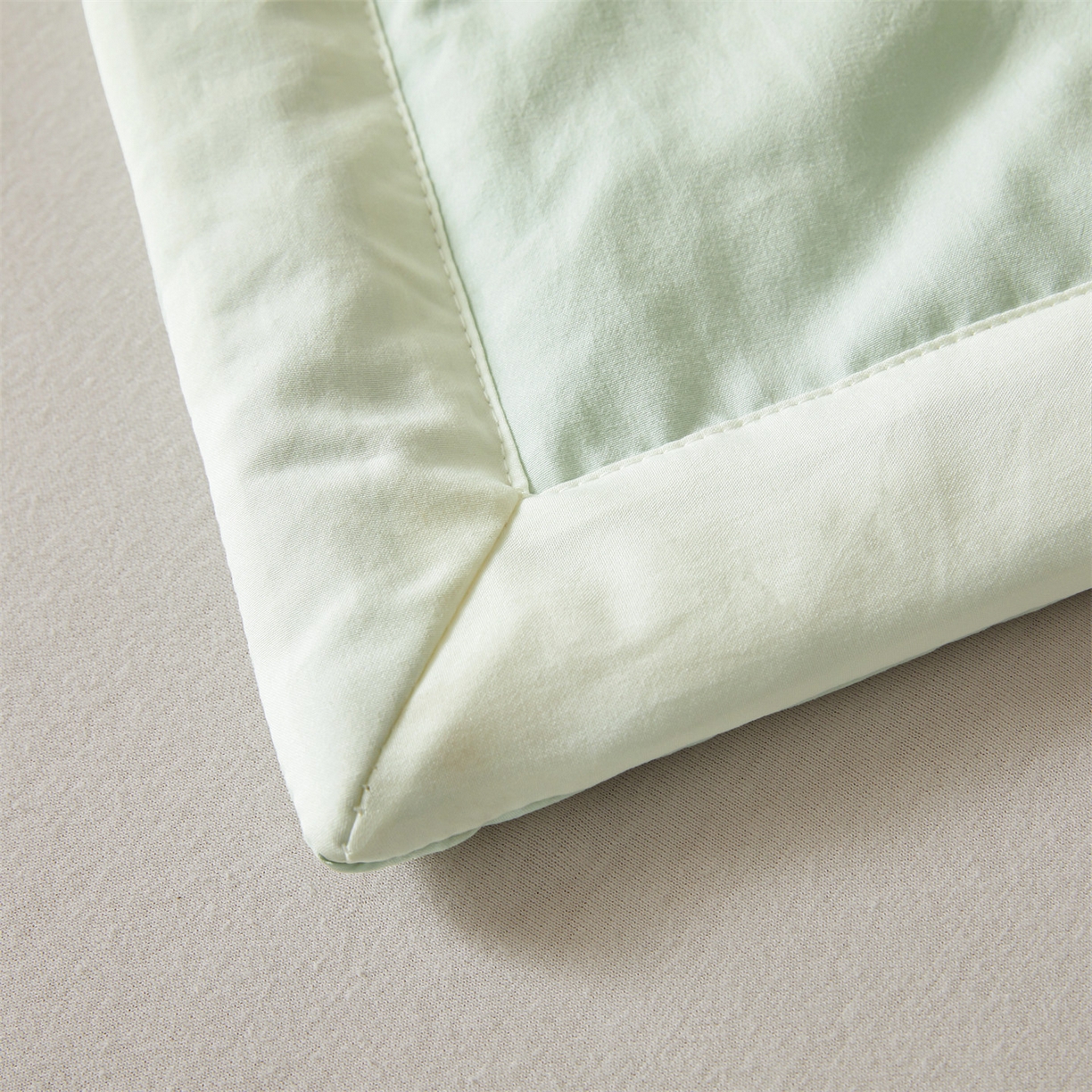 91家纺网 家纺一手货源 找家纺 招财星 2026新款国标A类8小时睡眠大豆纤维手包边夏凉被夏被空调被子被芯【含质检报告买家秀】 深睡眠-草绿