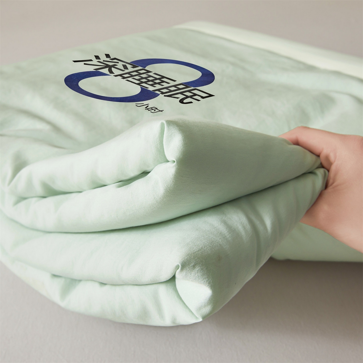 91家纺网 家纺一手货源 找家纺 招财星 2026新款国标A类8小时睡眠大豆纤维手包边夏凉被夏被空调被子被芯【含质检报告买家秀】 深睡眠-草绿