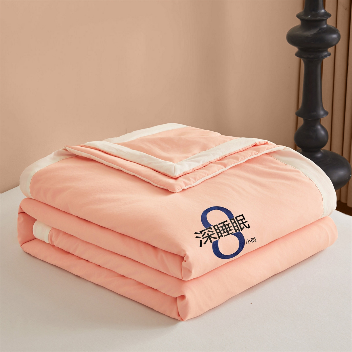 91家纺网 家纺一手货源 找家纺 招财星 2026新款国标A类8小时睡眠大豆纤维手包边夏凉被夏被空调被子被芯【含质检报告买家秀】 深睡眠-豆沙