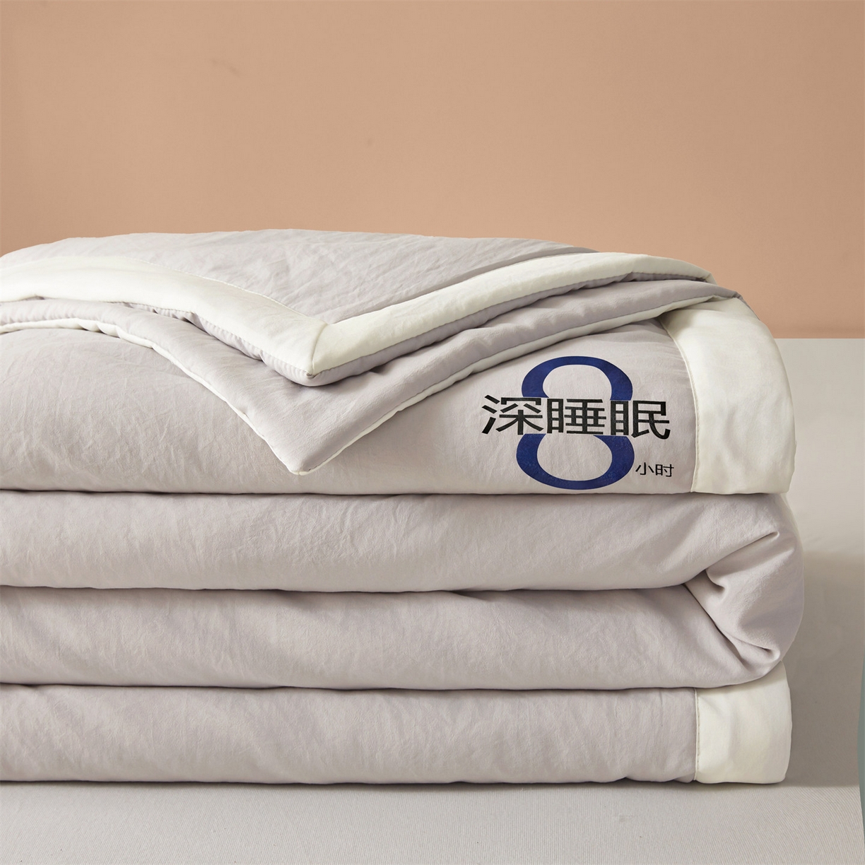 91家纺网 家纺一手货源 找家纺 招财星 2026新款国标A类8小时睡眠大豆纤维手包边夏凉被夏被空调被子被芯【含质检报告买家秀】 深睡眠-岩石灰