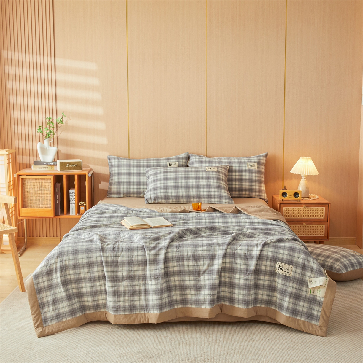 91家纺网 家纺一手货源 找家纺 （总）招财星 2026新款国标无印风纯色100%新疆棉夏被夏凉被空调被棉花夏被棉花被子被芯爆款（含质检报告买家秀包检测）