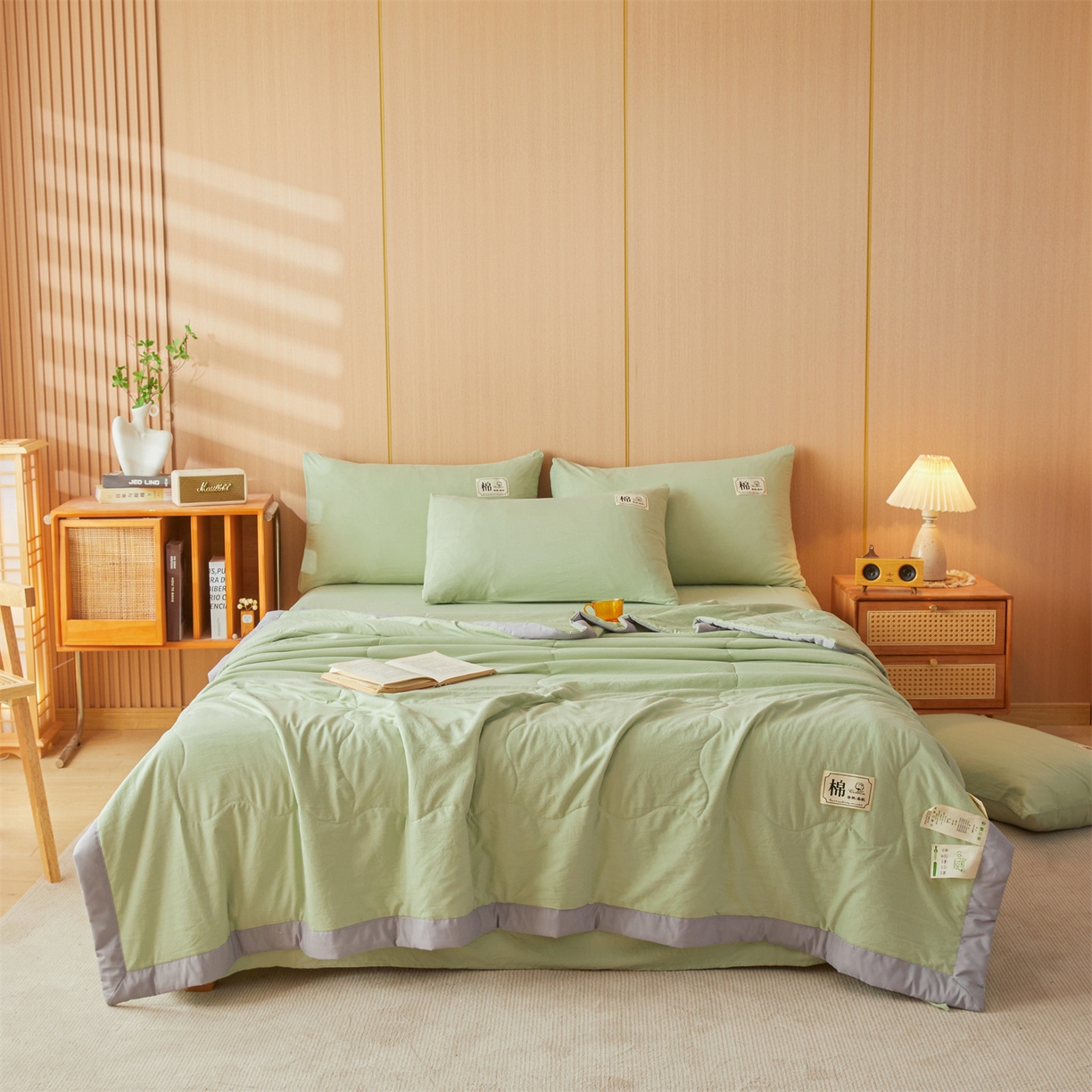 91家纺网 家纺一手货源 找家纺 （总）招财星 2026新款国标无印风纯色100%新疆棉夏被夏凉被空调被棉花夏被棉花被子被芯爆款（含质检报告买家秀包检测）