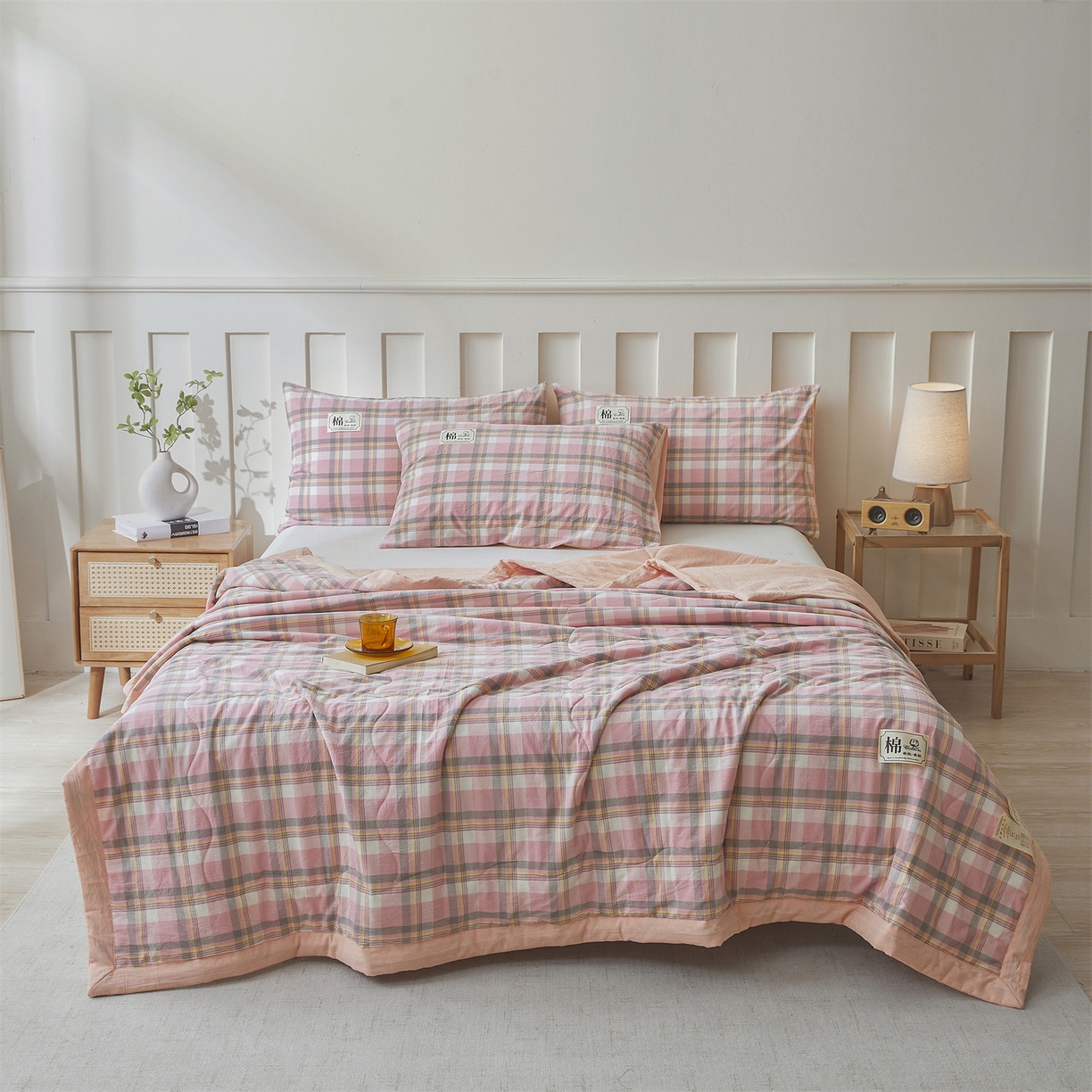 91家纺网 家纺一手货源 找家纺 （总）招财星 2026新款国标无印风纯色100%新疆棉夏被夏凉被空调被棉花夏被棉花被子被芯爆款（含质检报告买家秀包检测）