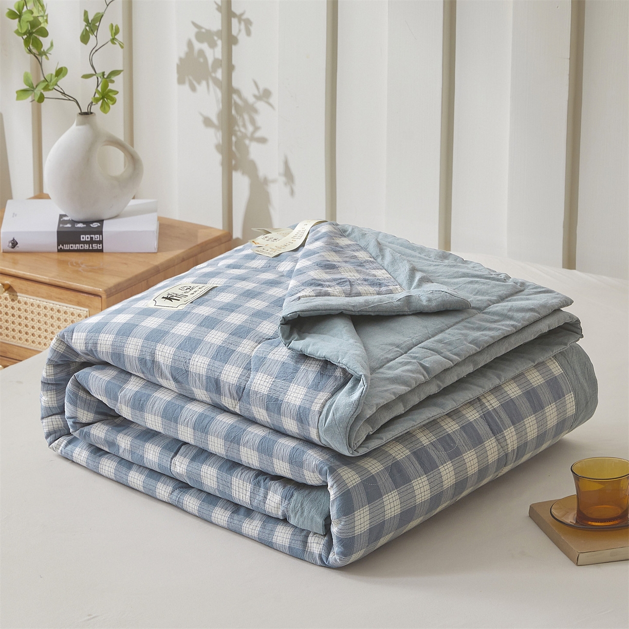 91家纺网 家纺一手货源 找家纺 （总）招财星 2026新款国标无印风纯色100%新疆棉夏被夏凉被空调被棉花夏被棉花被子被芯爆款（含质检报告买家秀包检测）