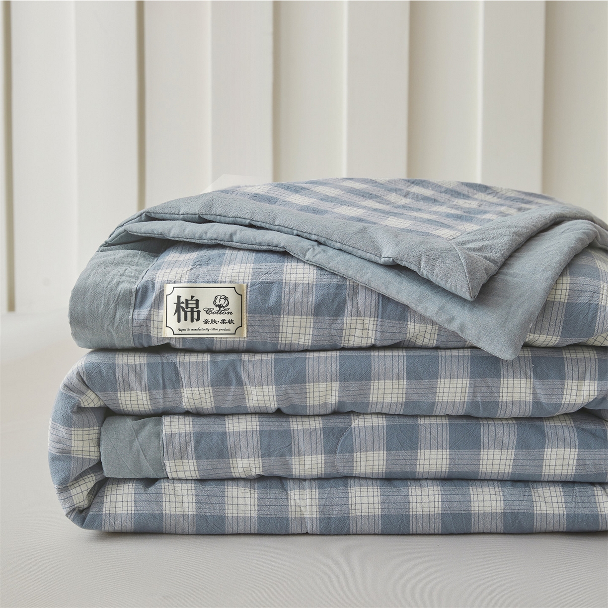 91家纺网 家纺一手货源 找家纺 （总）招财星 2026新款国标无印风纯色100%新疆棉夏被夏凉被空调被棉花夏被棉花被子被芯爆款（含质检报告买家秀包检测）