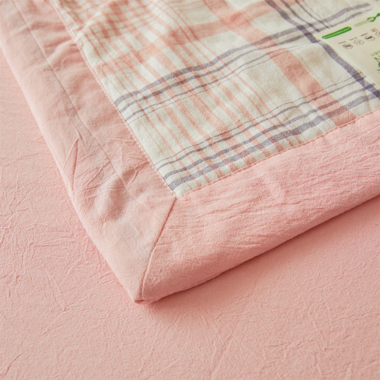 91家纺网 家纺一手货源 找家纺 招财星 2026新款国标无印风纯色100%新疆棉夏被夏凉被空调被棉花夏被棉花被子被芯爆款（含质检报告买家秀包检测） 格韵粉