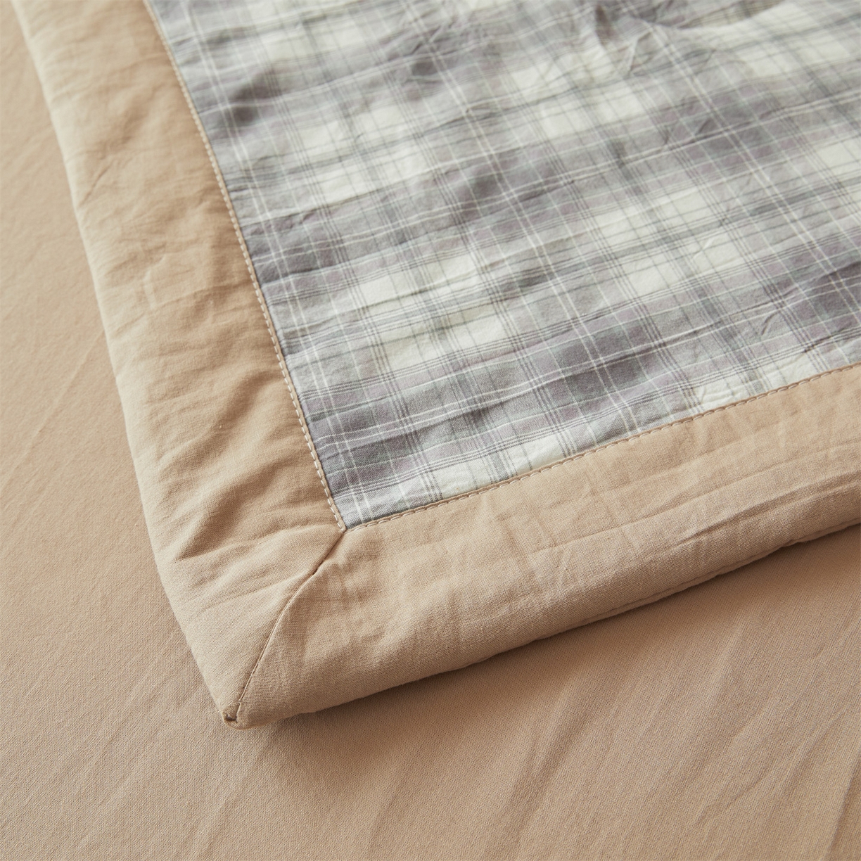 91家纺网 家纺一手货源 找家纺 招财星 2026新款国标无印风纯色100%新疆棉夏被夏凉被空调被棉花夏被棉花被子被芯爆款（含质检报告买家秀包检测） 格韵灰