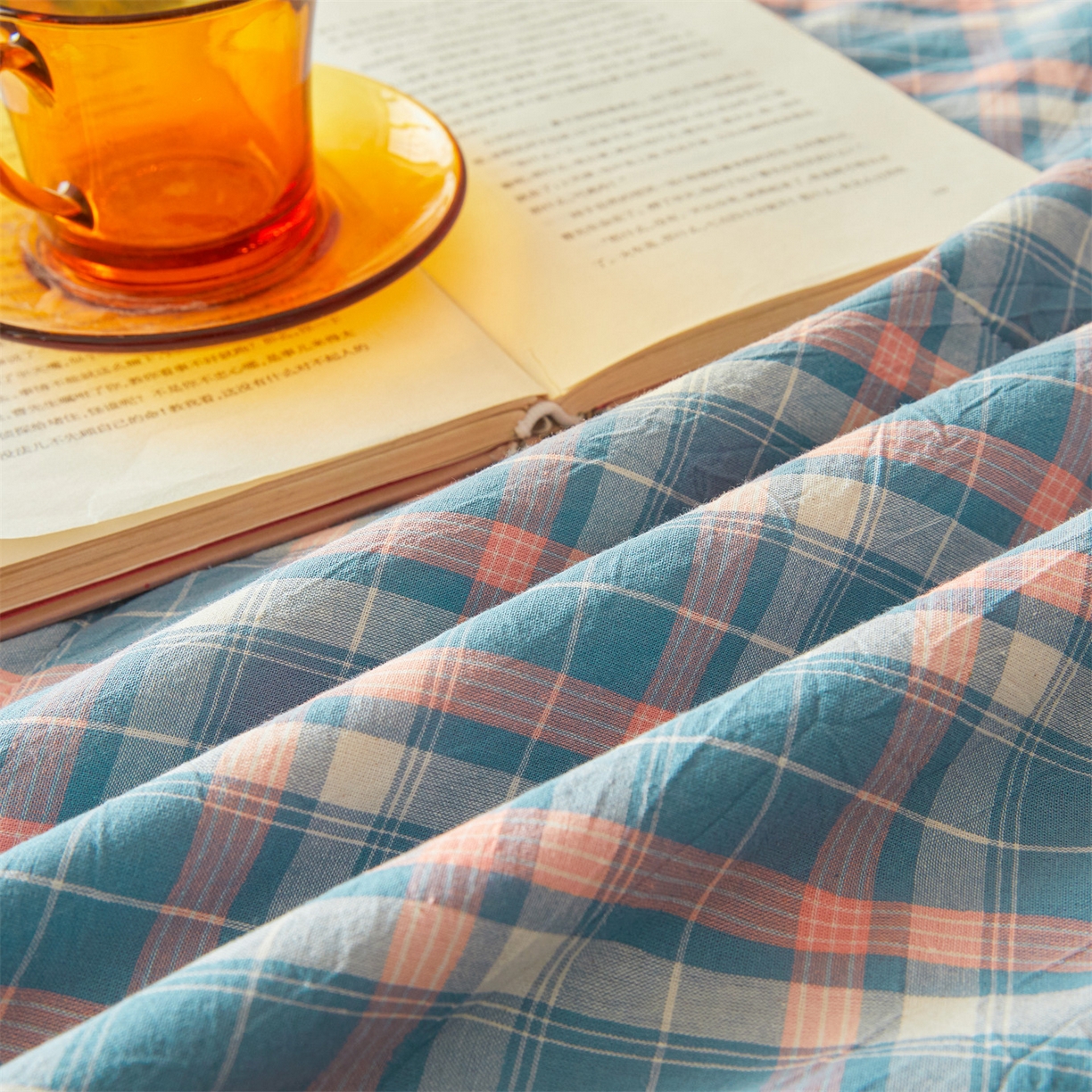 91家纺网 家纺一手货源 找家纺 招财星 2026新款国标无印风纯色100%新疆棉夏被夏凉被空调被棉花夏被棉花被子被芯爆款（含质检报告买家秀包检测） 格韵蓝粉