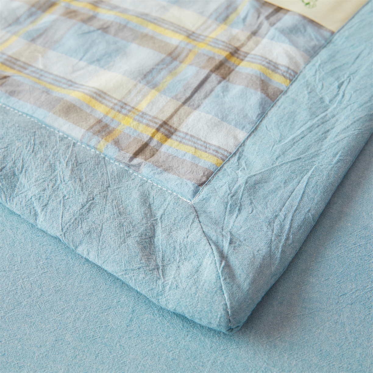 91家纺网 家纺一手货源 找家纺 招财星 2026新款国标无印风纯色100%新疆棉夏被夏凉被空调被棉花夏被棉花被子被芯爆款（含质检报告买家秀包检测） 格韵蓝灰