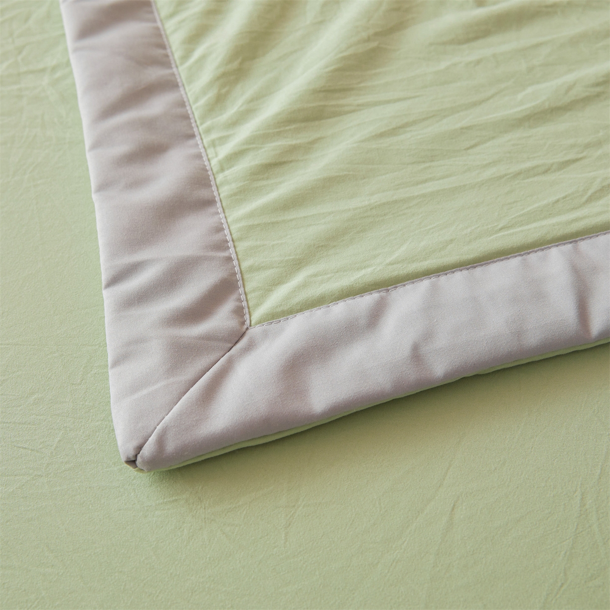 91家纺网 家纺一手货源 找家纺 招财星 2026新款国标无印风纯色100%新疆棉夏被夏凉被空调被棉花夏被棉花被子被芯爆款（含质检报告买家秀包检测） 果绿色