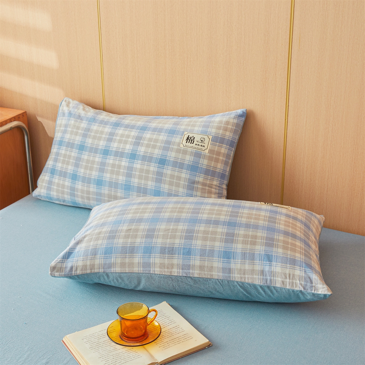 91家纺网 家纺一手货源 找家纺 招财星 2026新款国标无印风纯色100%新疆棉夏被夏凉被空调被棉花夏被棉花被子被芯爆款（含质检报告买家秀包检测） 蓝黄格