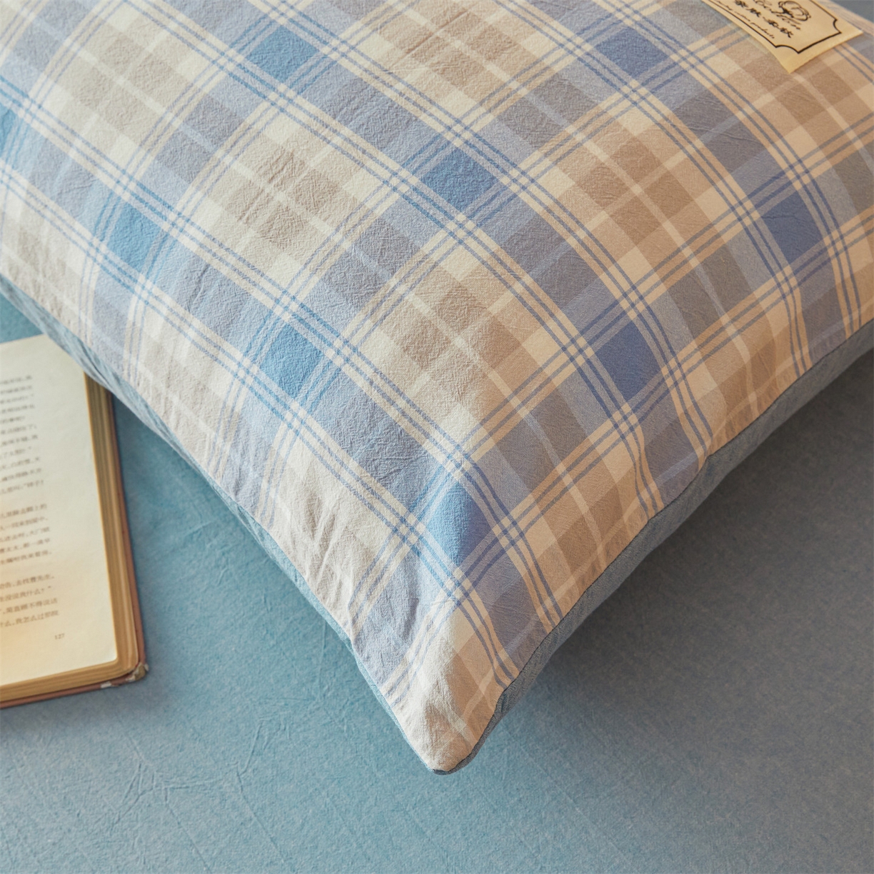 91家纺网 家纺一手货源 找家纺 招财星 2026新款国标无印风纯色100%新疆棉夏被夏凉被空调被棉花夏被棉花被子被芯爆款（含质检报告买家秀包检测） 蓝黄格