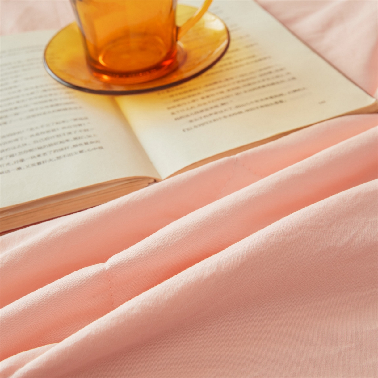 91家纺网 家纺一手货源 找家纺 招财星 2026新款国标无印风纯色100%新疆棉夏被夏凉被空调被棉花夏被棉花被子被芯爆款（含质检报告买家秀包检测） 香妃粉