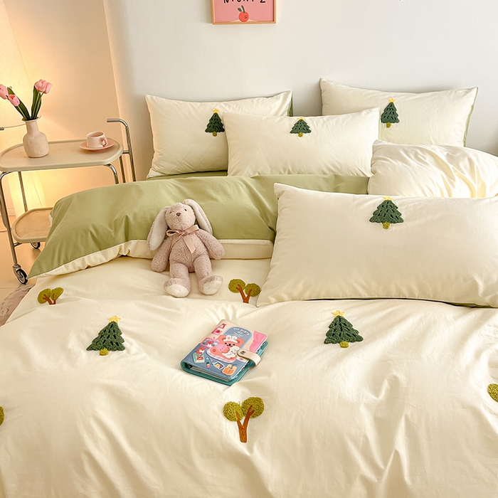 91家纺网 家纺一手货源 找家纺 （总）琪格格纺织 2026新款卡通13372全棉纯棉毛巾绣四件套