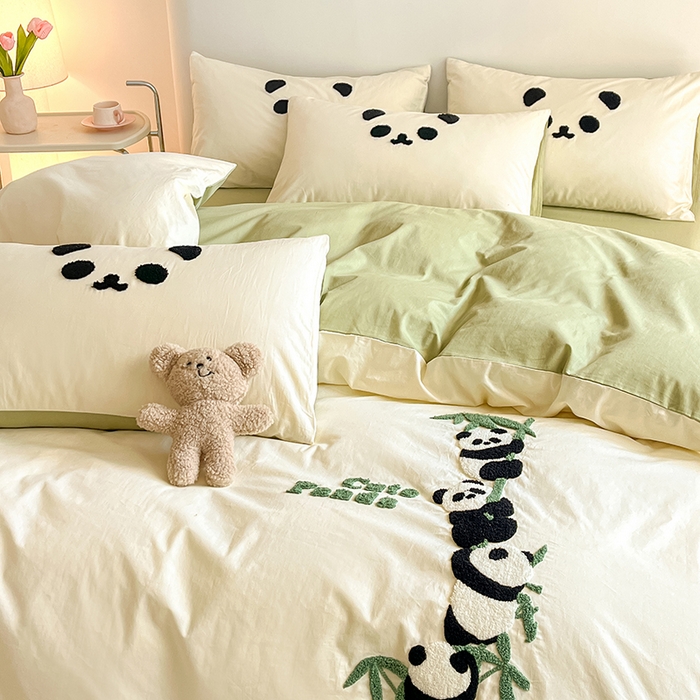 91家纺网 家纺一手货源 找家纺 （总）琪格格纺织 2026新款卡通13372全棉纯棉毛巾绣四件套