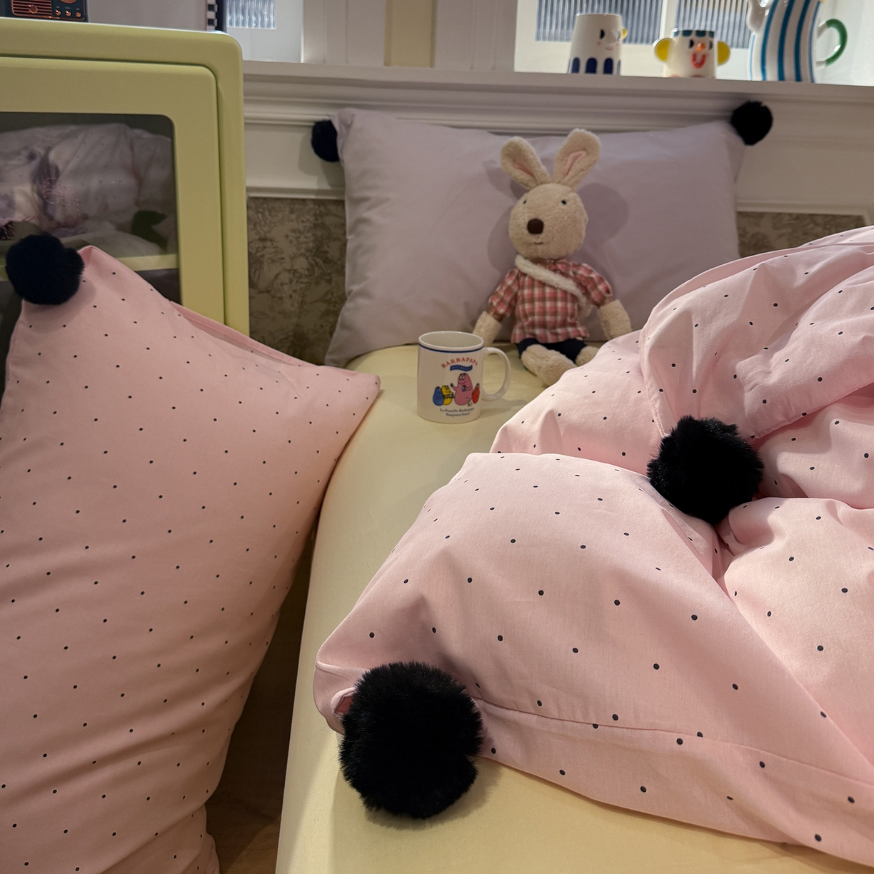 91家纺网 家纺一手货源 找家纺 （总）慕尚家纺 2026新款全棉纯棉水洗带球工艺四件套