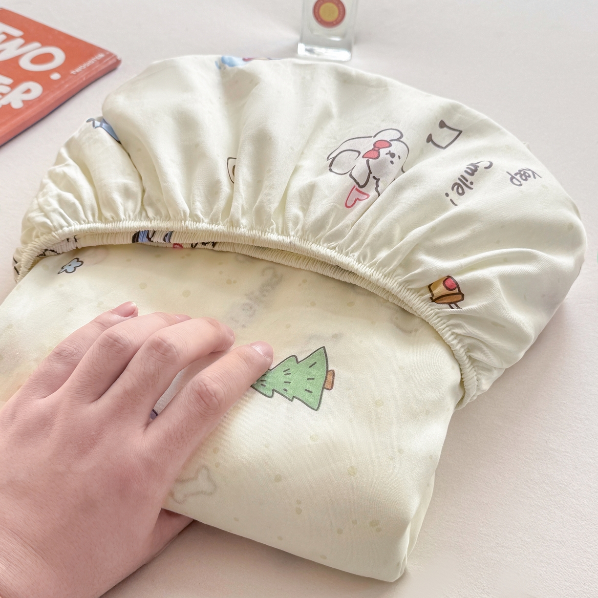 91家纺网 家纺一手货源 找家纺 博雅 2026新款全棉纯棉小卡通印花单床笠床笠单件 快乐汪星人