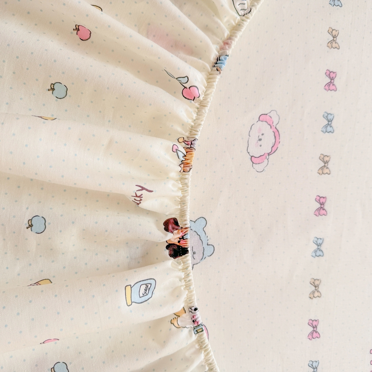 91家纺网 家纺一手货源 找家纺 博雅 2026新款全棉纯棉小卡通印花单床笠床笠单件 萌宠日记