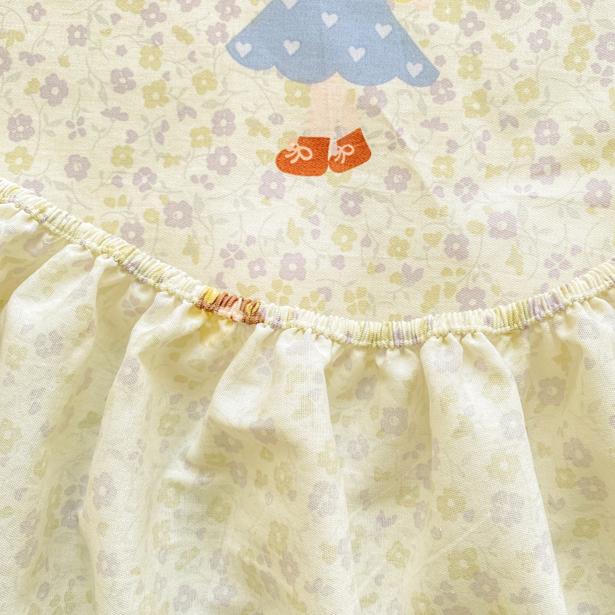 91家纺网 家纺一手货源 找家纺 博雅 2026新款全棉纯棉小卡通印花单床笠床笠单件 小版-森系女孩