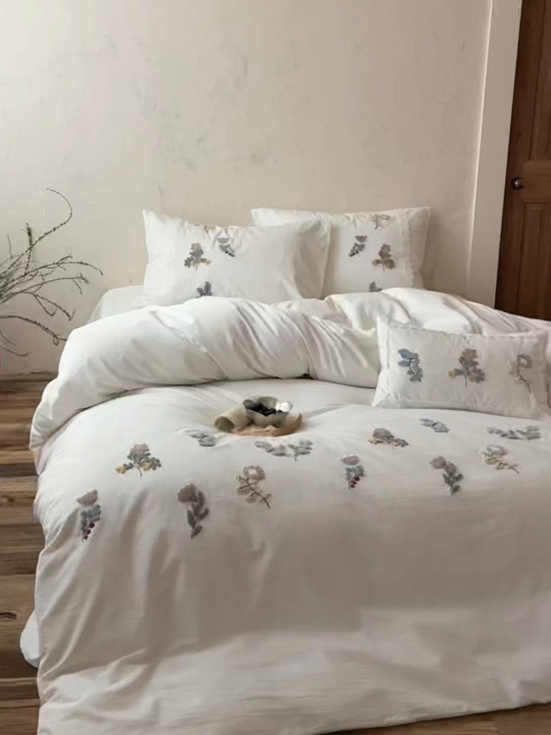 91家纺网 家纺一手货源 找家纺 （总）鹿班家居 2026新款全棉纯棉水洗棉毛巾绣四件套-春不晚（标准会员-20元）