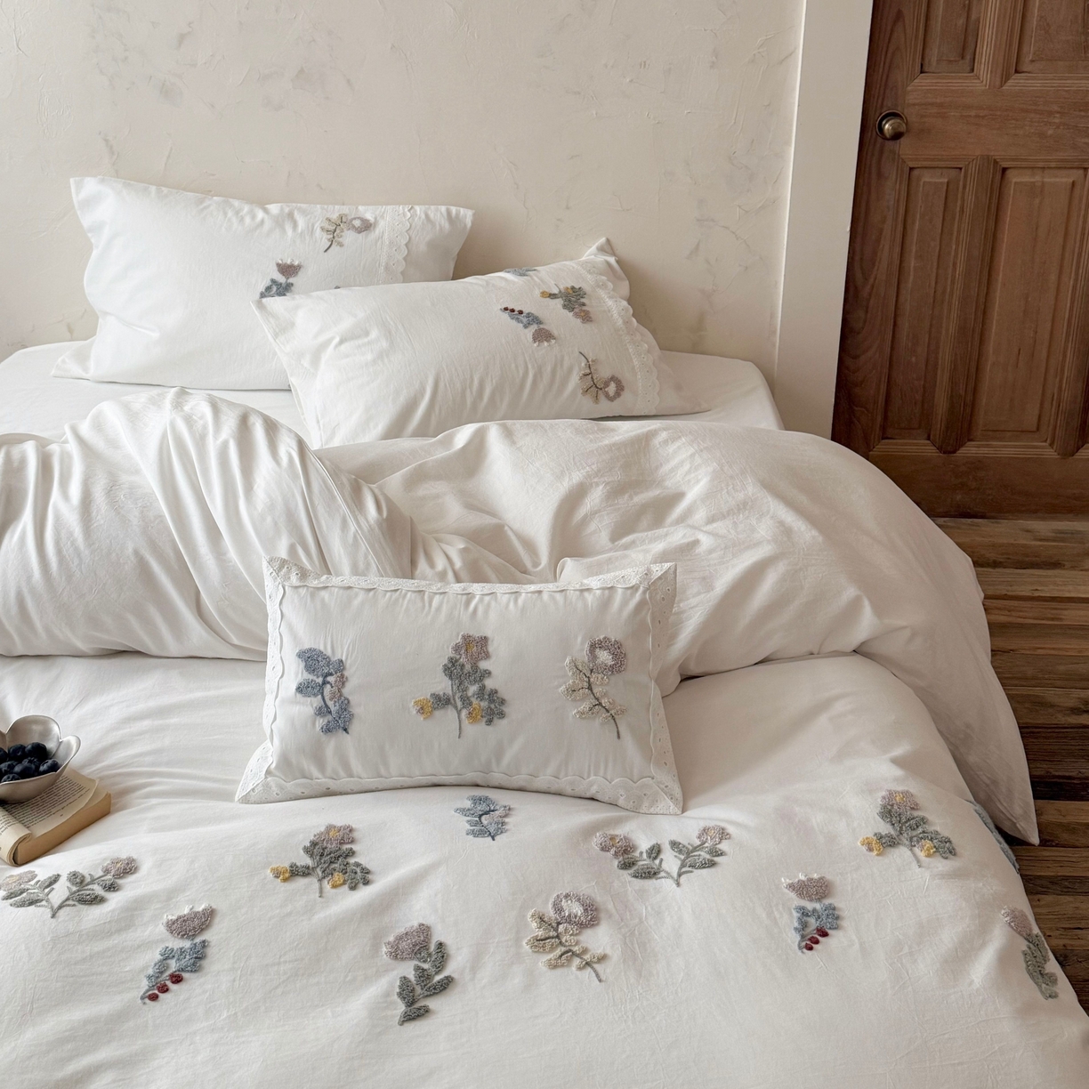 91家纺网 家纺一手货源 找家纺 （总）鹿班家居 2026新款全棉纯棉水洗棉毛巾绣四件套-春不晚（标准会员-20元）