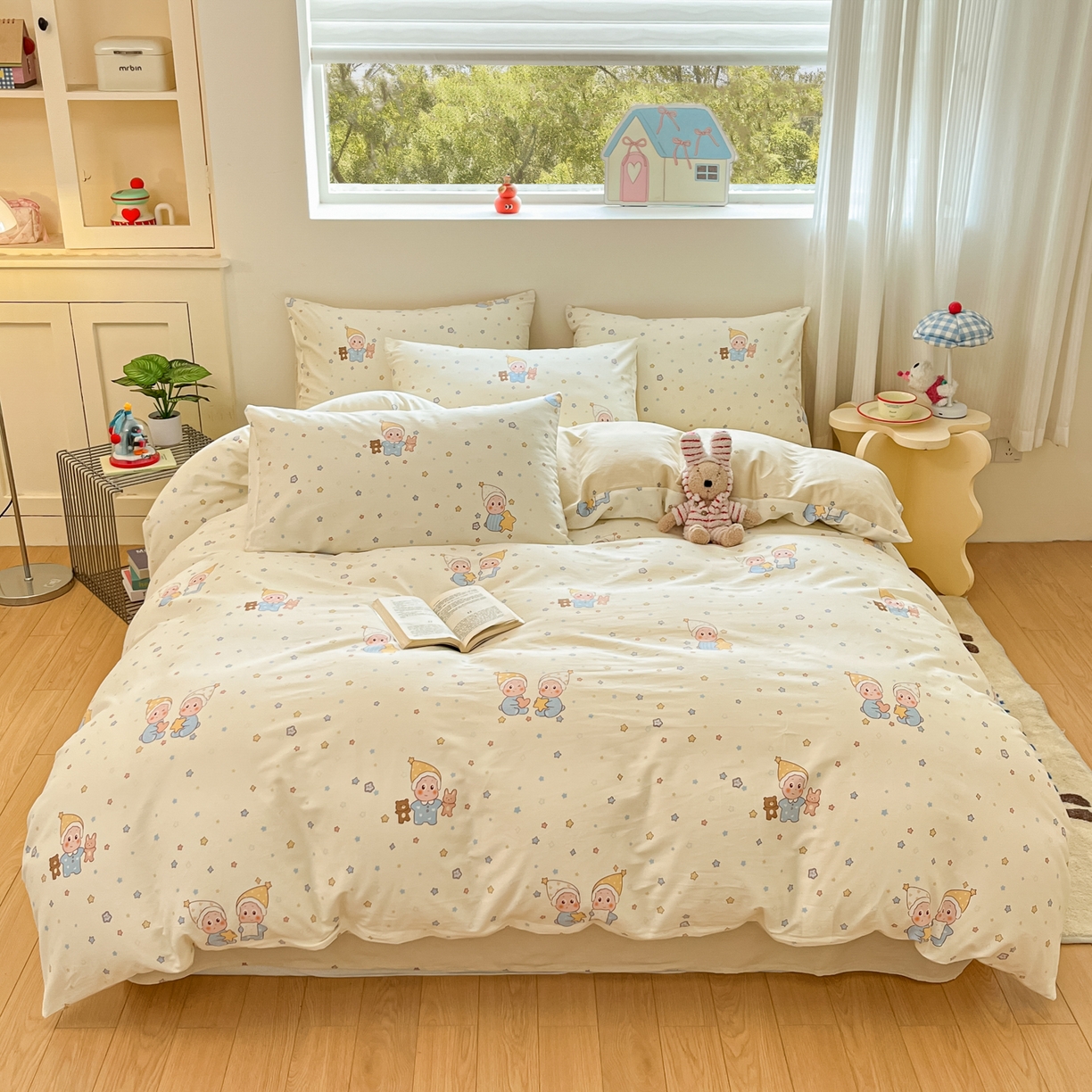 91家纺网 家纺一手货源 找家纺 （总）博雅 2026新款全棉纯棉小卡通印花四件套