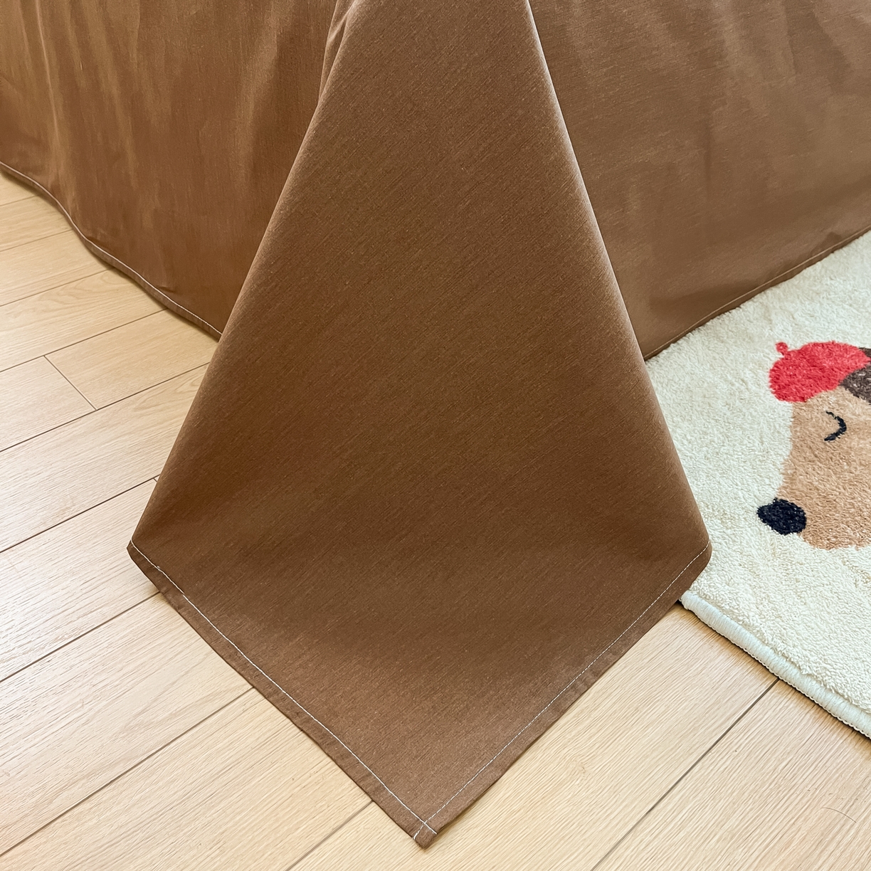 91家纺网 家纺一手货源 找家纺 博雅 2026新款全棉纯棉小卡通印花四件套 小版-雪地小狗-粉