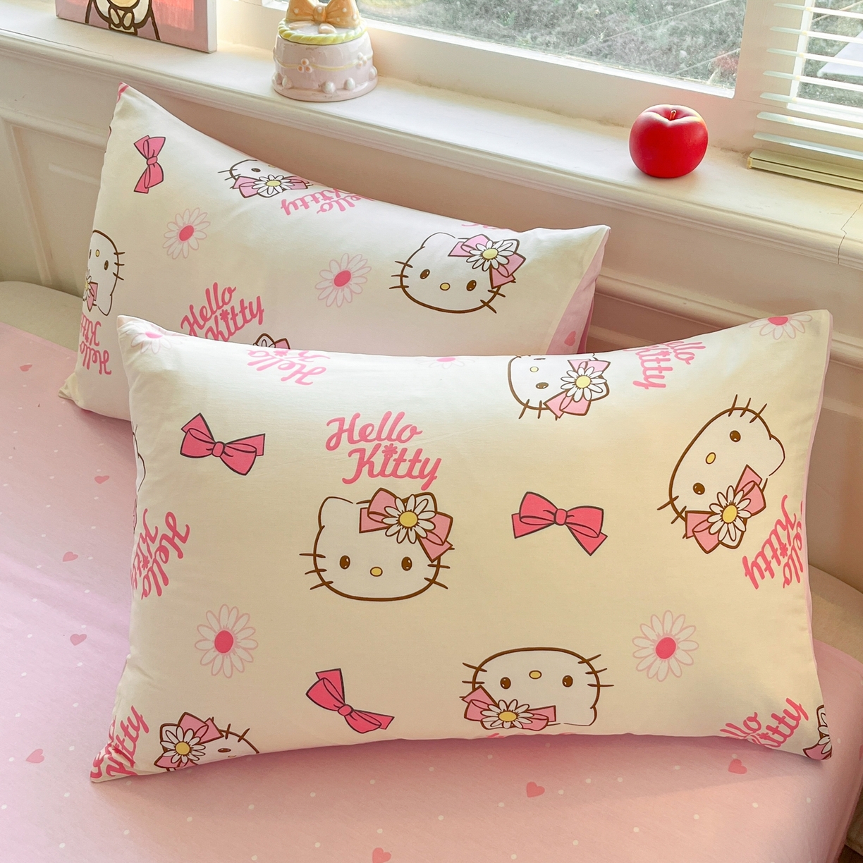 91家纺网 家纺一手货源 找家纺 博雅 2026新款三丽鸥全棉纯棉小版印花四件套 雏菊kt