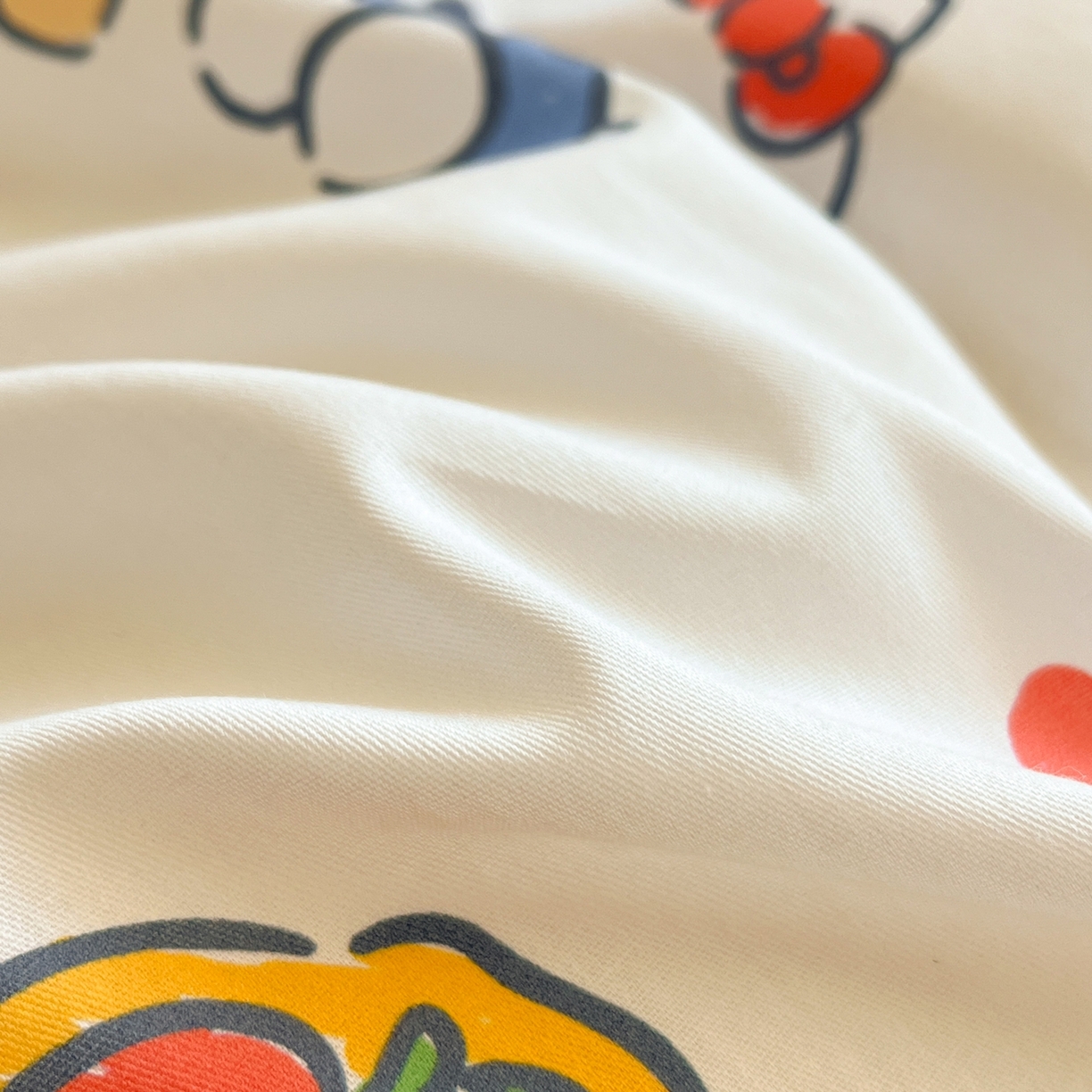 91家纺网 家纺一手货源 找家纺 博雅 2026新款三丽鸥全棉纯棉小版印花四件套 零食kt