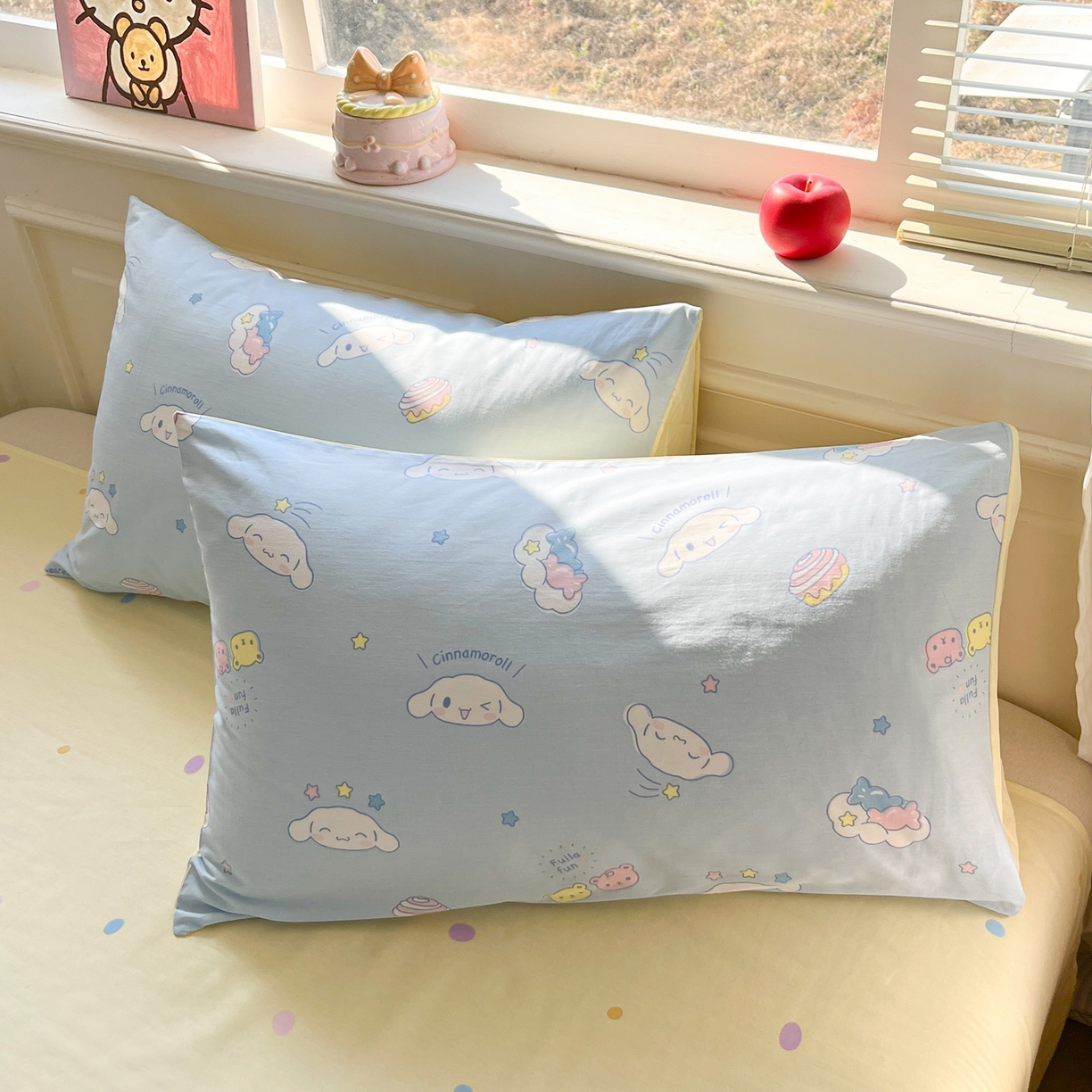 91家纺网 家纺一手货源 找家纺 博雅 2026新款三丽鸥全棉纯棉小版印花四件套 甜心玉桂狗