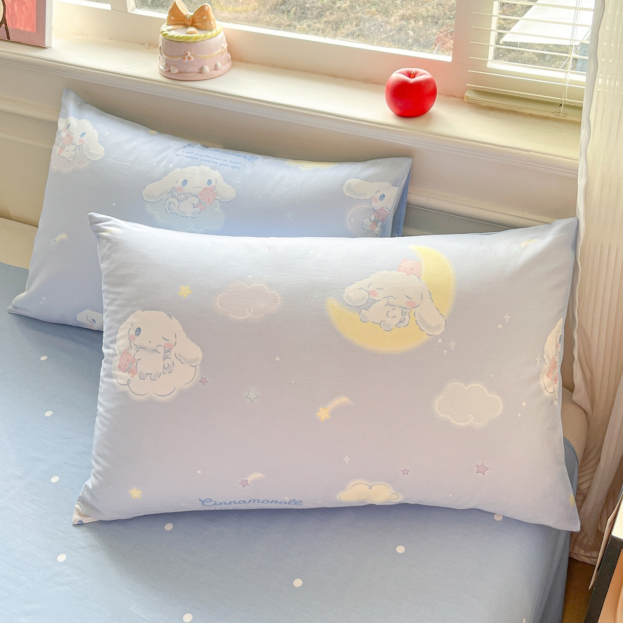 91家纺网 家纺一手货源 找家纺 博雅 2026新款三丽鸥全棉纯棉小版印花四件套 晚安玉桂狗