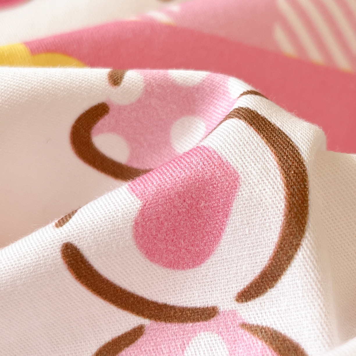 91家纺网 家纺一手货源 找家纺 博雅 2026新款三丽鸥全棉纯棉小版印花四件套 小版-甜品格美乐蒂KT