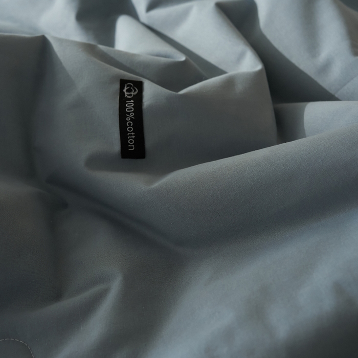 91家纺网 家纺一手货源 找家纺 暖阳 2026新款无印风色织全棉贝壳绣棉花夏被夏凉被空调被 贝壳蓝