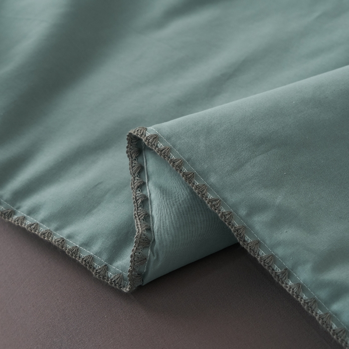 91家纺网 家纺一手货源 找家纺 暖阳 2026新款无印风色织全棉贝壳绣棉花夏被夏凉被空调被 贝壳绿