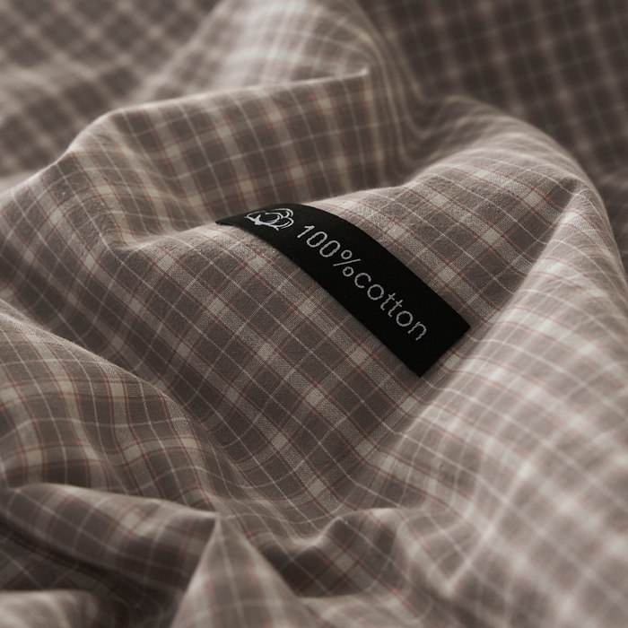 91家纺网 家纺一手货源 找家纺 暖阳 2026新款无印风色织全棉贝壳绣棉花夏被夏凉被空调被 贝壳诺咖小格