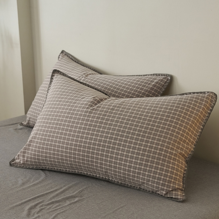 91家纺网 家纺一手货源 找家纺 暖阳 2026新款无印风色织全棉贝壳绣棉花夏被夏凉被空调被 贝壳诺咖小格