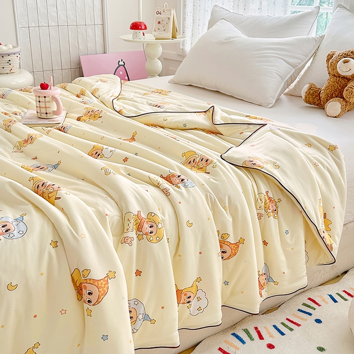 91家纺网 家纺一手货源 找家纺 （总）丫丫家纺 2026新款A类针织棉嘟嘟被夏被春秋被空调被儿童学生被子被芯